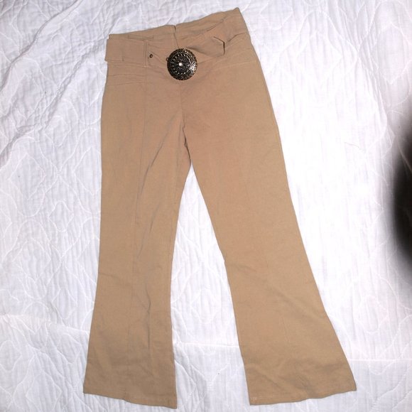 Ponny Tail Tan Pants Size Medium - Picture 3 of 4